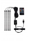 ® Araç Içi Aydınlatma Kumandalı 12 Led Ayak Altı Led Ambiyans Işığı Sese Duyarlı Kumandalı