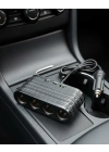 Araç İçi Güç Dağıtıcı 4 Çakmaklık 2 USB 1 Type C Şarj Ünitesi