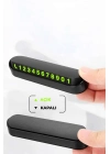 ® Araç İçi Numaratör Numaralık Torpido Üstü Açılır Kapanır Telefon Numarası Bırakma