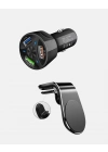 ® Araç İçi Telefon Tutucu + Quick Charge 3.0 Araç Şarj Cihazı Seti