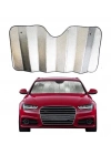 ® Araç Ön Cam Katlanabilir Güneşlik UV ve Isı Koruma Renault Megane Fiat Egea Hyundai i20 Opel Astra