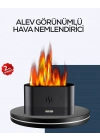 ® Aromatik Oda Kokusu Difüzörü Alev Tasarımlı LED Işıklı Nemlendirici
