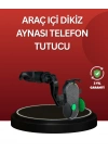 ® Ayarlanabilir Kıskaçlı Dikiz Aynası Telefon Tutucu Tüm Telefonlarla Uyumlu