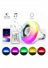 ® Bluetooth Hoparlör Akıllı Rgb Led Işık Renk Değiştirme Ses Bombası Ampül Görünümlü