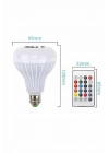 ® Bluetooth Hoparlör Akıllı Rgb Led Işık Renk Değiştirme Ses Bombası Ampül Görünümlü