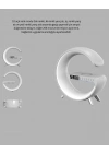 ® Bluetooth Hoparlörlü RGB Atmosfer Lambası Kablosuz Şarj ve Saat Özellikli