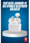 ® Bluetooth Kulaklık Beyaz Çağrı Cevaplama Dokunmatik Kontrol Kablosuz