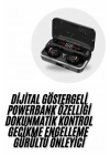 ® Bluetooth Kulaklık Dijital Şarj Göstergeli Powerbankli Bass Özellikli Kablosuz Kulakiçi 5.1 Mikrofonlu