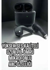 Bluetooth Kulaklık Yeni Nesil Pro Sensörlü Mikrofon Çağrı Cevaplama