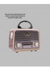 ® Bluetooth Özellikli Nostalji Radyo 3 Bant FM AM SW