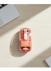 ® Bluetooth ve USB Destekli Kablosuz Şeffaf Mouse Sessiz Kullanım