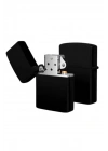 ® Çakmak Parlak Siyah Zippo Benzinli Çakmak Cep Boy Doldurulabilir