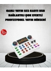 ® Canlı Yayın ve Karaoke İçin Profesyonel Ses Kartı Bluetooth Destekli