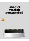 ® Çevirmeli Araç İçi Park Numaratörü – Alüminyum Gri, Kolay Montaj ve Net Görünüm