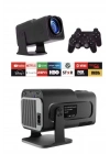 ® Çift Kollu Projeksiyon Taşınabilir Game Projektör Full Hd 1080P 4k Projeksiyon Gamepad