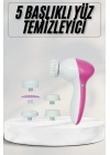 ® Cilt Temizleme ve Masaj Aleti 5 Başlıklı Akne ve Sivilce Önleyici