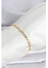 ® CM 14K Gold Renk Geometrik Model Kadın Bileklik