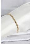 ® CM 14K Gold Renk Zincir Model Kadın Bileklik