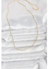 ® CM 14K Gold Renk Zincirli 60 cm Kadın Kolye