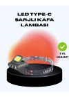 COB + XPE LED Kafa Feneri 800 Lumen USB Type C Şarjlı Çok Modlu