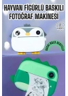 ® Çocuklar için Fotoğraf Makinesi Anlık Baskı Makinesi HD Görüntü Kalitesi