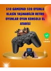 ® Çocuklar ve Yetişkinler İçin Uygun 500 Oyunlu Taşınabilir Mini Retro El Konsolu