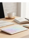 Çoklu Cihaz Uyumlu Kablosuz Klavye Mouse Seti Aydınlatmalı