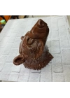 ® Dekoratif Ayı Duvar Heykeli Asılabilir Hediyelik 25x19 cm