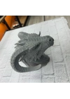 ® Dekoratif Ejderha Heykeli Özel Tasarım Mitolojik Figür 22x17 cm