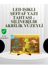 ® Dekoratif LED Yazı Tahtası – Silinebilir, Neon Kalemli, Planlama ve Hatırlatma İçin İdeal
