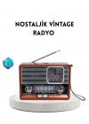 ® Dekoratif Vintage Radyo – Klasik Görünüm, Modern Fonksiyon ve Uzun Ömürlü Kullanım