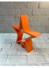 ® Dekoratif Yıldız Şeklinde Turuncu Mumluk Ev Aksesuarı