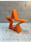 ® Dekoratif Yıldız Şeklinde Turuncu Mumluk Ev Aksesuarı