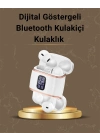 ® Dijital Göstergeli Bluetooth Kulakiçi Kulaklık – 4’lü Paket, Gürültü Engellemeli