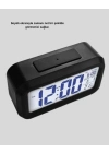 ® Dijital Masa Saati Sensörlü Aydınlatmalı Alarm ve Sıcaklık Ölçerli