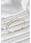 ® Dorika Model Pirinç Gold Renk Kadın Bileklik