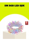 Enerji Tasarruflu Şeffaf Kablo 5 m 50 LED Dekor Işık