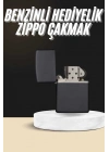 ® Erkeklere Özel Hediyelik Eşya Metalik Benzinli Çakmak Doldurulabilir