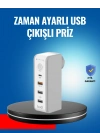 ® Ev ve Ofis İçin Zaman Kontrollü Çoklu Şarj Cihazı