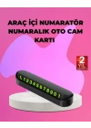 ® Fosforlu Araç İçi Park Kartı Numaratörü