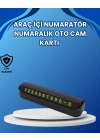 ® Fosforlu Araç İçi Park Numaratörü – Gece Görünümlü Şık Çözüm