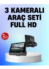 ® Full HD 1080P 3 Kameralı Araç DVR – Gece Görüşlü ve G-Sensörlü Güvenlik Çözümü