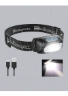 Gece Balıkçılığı İçin Ultra Parlak Şarjlı Kafa Lambası | 4 Işık Modu + USB Şarj