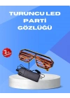 Gece Eğlencelerine Özel Renkli LED Işıklı Gözlük