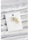 ® Gold Renk Zirkon Taşlı Yıldız Model Kıkırdak Earcuff Küpe
