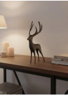 ® Gri Geyik Biblo Minimal Tasarım Şık Ev Aksesuarı