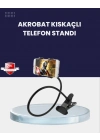 Güçlü Mandallı Akrobat Telefon Tutucu Masa Araç Uyumlu