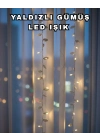 Gümüş Yaprak Tasarımlı LED Işık Pilli Ev ve Vitrin Dekoru