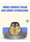 ® Güneş Enerjili Cam Sarkıt Bahçe Balkon Teras Aydınlatma 30 LED