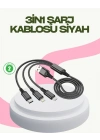 ® Hızlı Şarj Destekli Çoklu Şarj Kablosu – Seyahat ve Günlük Kullanım